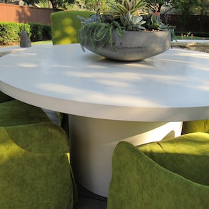 60&quot; Round Concrete Dining Table