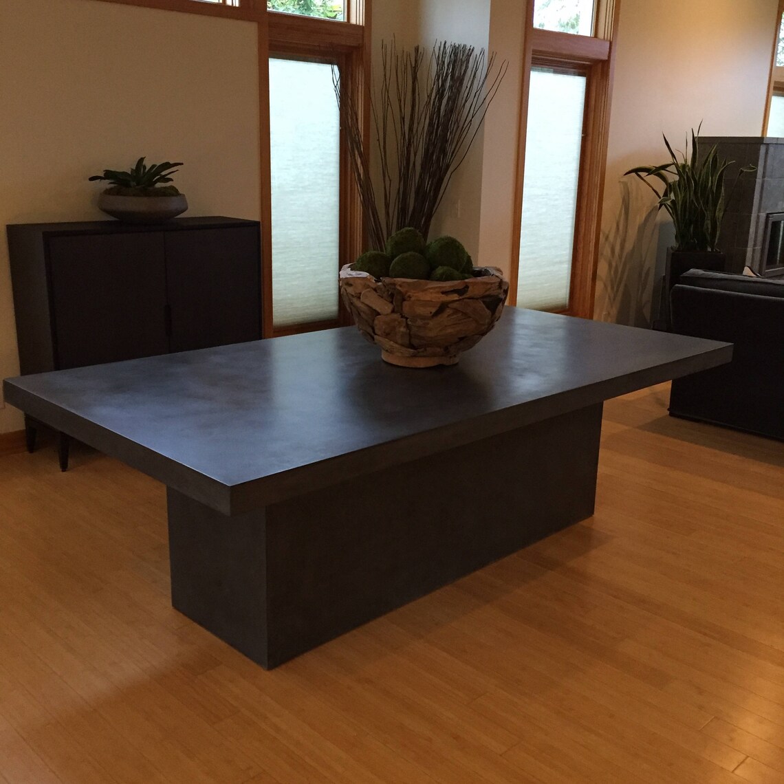 Concrete Dining Table Etsy