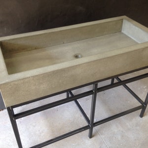 Concrete Farmhouse Trough Sink image 2