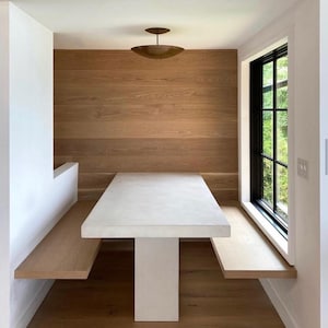 Plinth Concrete Rectangular Dining Table