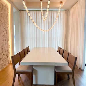 Concrete Dining Table | Rectangle Modern Table “Slab” | Indoor Outdoor Furniture