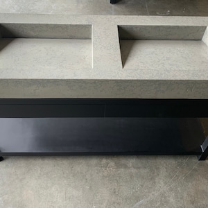 Concrete Double Ramp Vanity