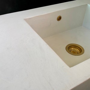 38" Concrete Farmhouse Sink