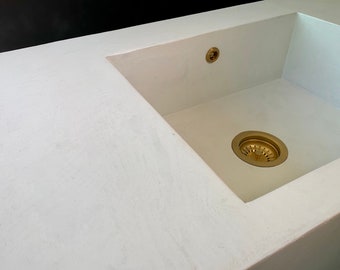 38" Concrete Farmhouse Sink