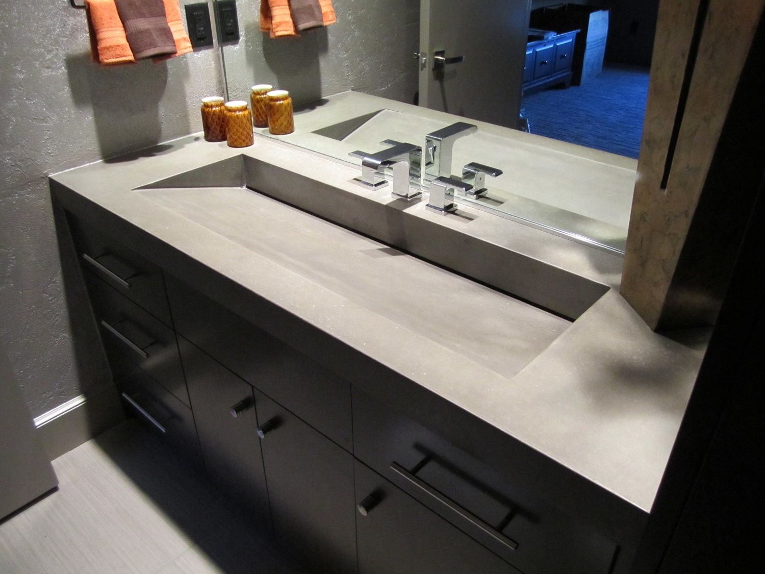 Concrete bathroom vanity online