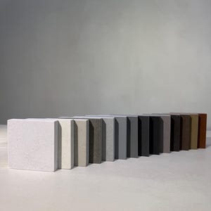 Concrete Color & Finish Samples – Handcrafted Tables, Sinks and Furniture by Stogs Concrete Design
