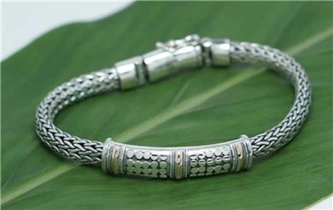 BOX CLASP BRACELET Braided Bracelet Balinese Bracelet Box Etsy