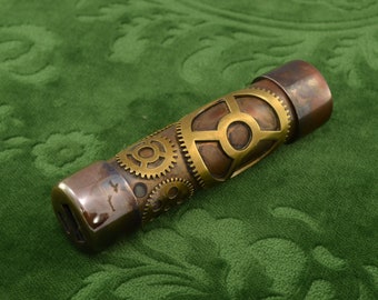 Steampunk handy copper power bank - portable USB charger