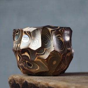 One of a Kind Twisted Clay Mug | Unglazed Wood Fired Ceramic Coffee Cup, Wabi Sabi Handmade Pottery