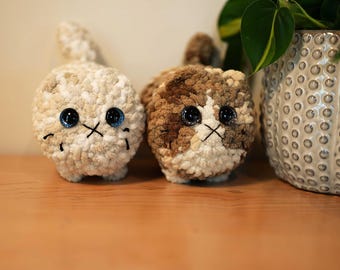 Crocheted Loaf Cat Plushie customizable add FREE personalization