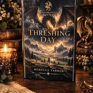 Threshing Day Custom Dust Jacket | Fourth Wing Empyrean Add-On | Rebecca Yarros Inspired Matching Jacket