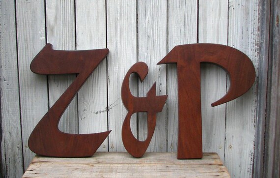 Items similar to Large Decorative Wood Letters with