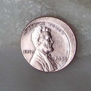 1955 Dubbelt stansat fel Lincoln vetecent replika