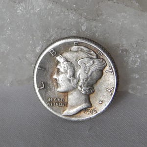 Pièce de monnaie réplique du Mercury Dime de 1916-D des États-Unis