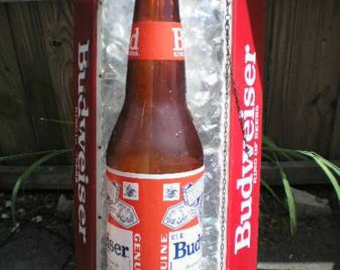 Large Budweiser Pool Table Light Etsy