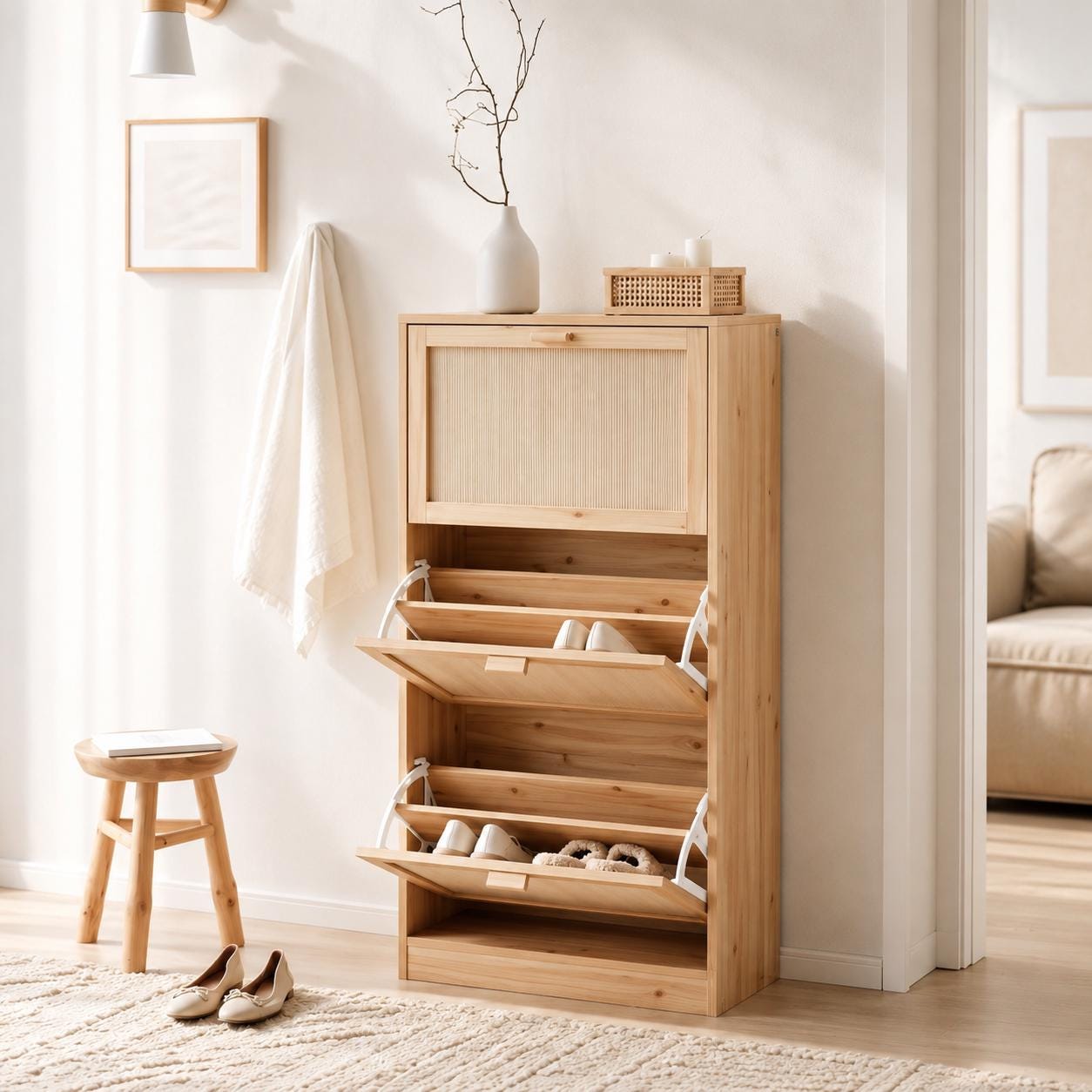 Schuhschrank sitzen