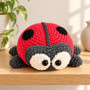 Nyckelpiga Virkmönster PDF | Amigurumi Nyckelpiga Handledning | DIY Plyschleksak Digital Nedladdning