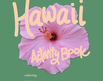 Hawaii Activity Book for Kids Ages 4-7 | Printable PDF | Coloring, Mazes, Tracing, Hawaiian Words | Travel Activity Book Instant Download