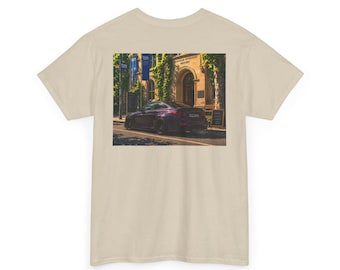 Överdimensionerad BMW M4 Graphic T-shirt - City Streetwear Car T-shirt