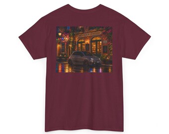 Överdimensionerad Fiat 500 Graphic T-shirt - Neon Streetwear Biltröja