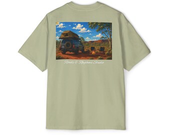 Tjock överdimensionerad Toyota Land Cruiser Graphic T-shirt - Aussie Streetwear biltröja