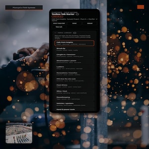 Op de afbeelding: Een digitale interface voor PlanvyaCo Field Systems met een Toolbox Talk Starter-menu. Het donkergekleurde scherm toont een lijst met veiligheidsonderwerpen voor de bouw, waaronder vallen van hoogte, beknelling, elektrocutie en ladders.