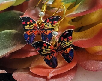 Fairy Light Multicolor Butterfly Dangles
