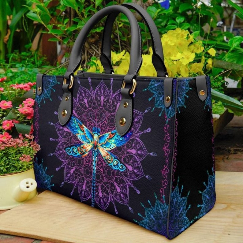 Leather bag dragonfly magical handbag,  women 3d small handbags nicegift, leather bag ,handbag tote,bag leather tote for women