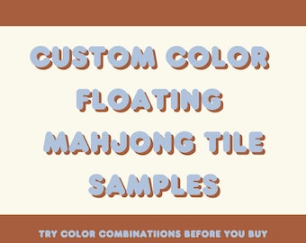 Try Before You Buy - Floating Mahjong Tiles Sample Set