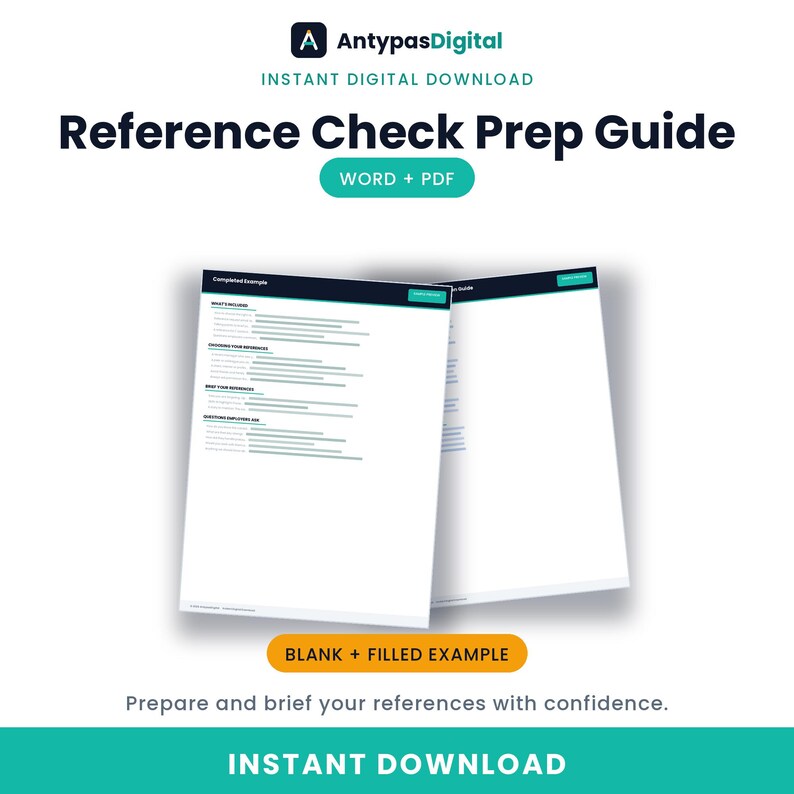 Reference check prep guide - main preview