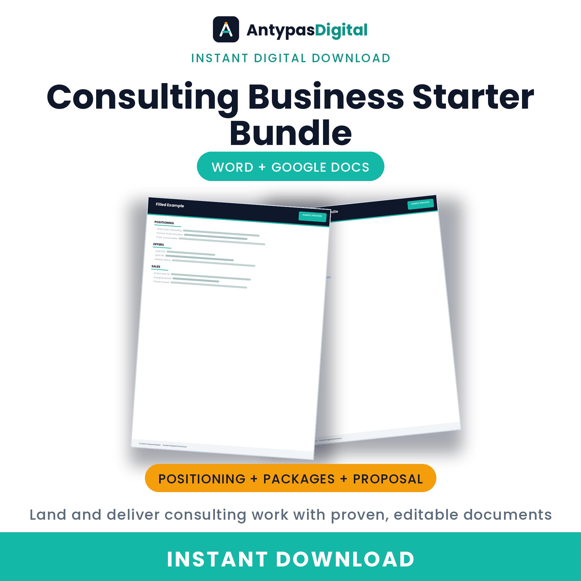 Consulting Starter Kit - Etsy