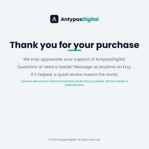 Thank you - AntypasDigital instant digital download