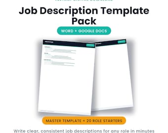 求人募集要項テンプレートパック｜中小企業向け採用情報（Word、Googleドキュメント形式）（デジタルダウンロード）