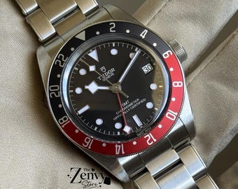 Tudor Black Bay GMT 41mm | Retro Bezel Stainless Steel Watch | Vintage Collector’s Timepiece