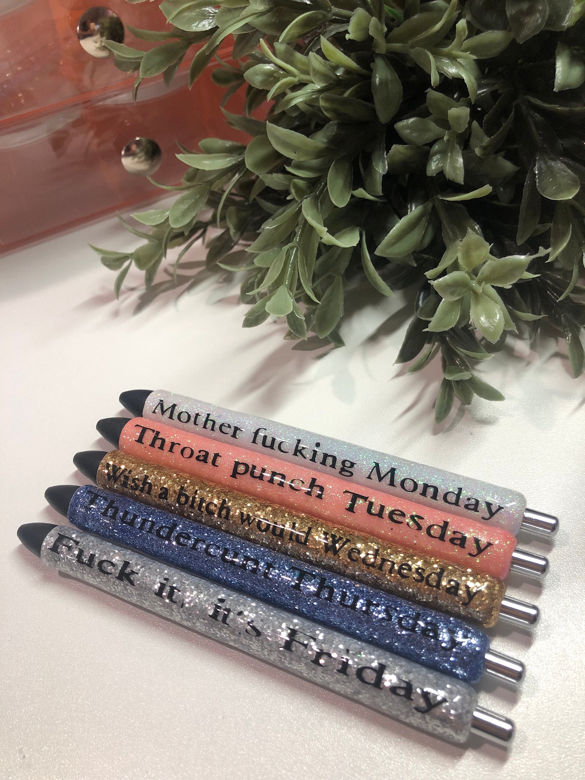 ADULT” Days of the Week Pen Set – Katrina Marie Creations