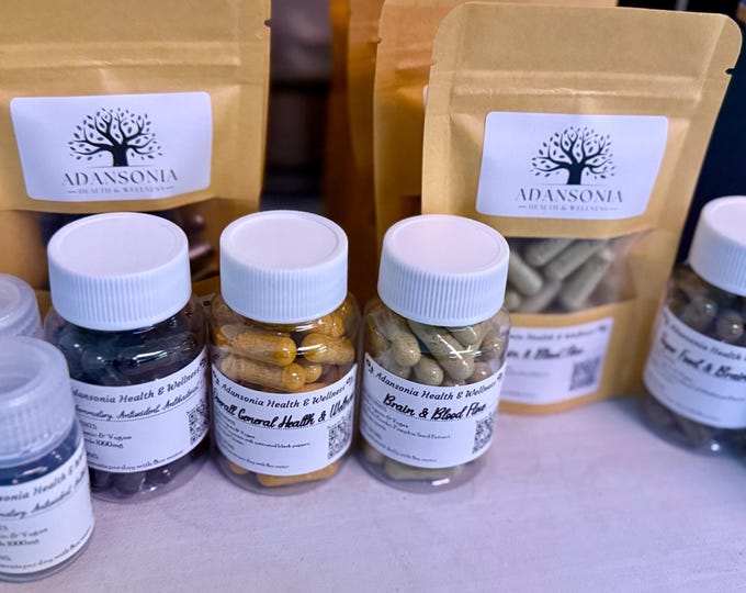 Featured listing image: Organic Herbal Supplements, 30ml Vegan Capsules, No Fillers, Non-GMO, Herbal Supplements