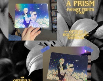 Love Through a Prism Inspired Small Anime Fanart Prints 7"x5"