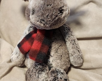 Jellycat Medium Bashful Marty Moose Plush EUC! Adorable Soft Plush