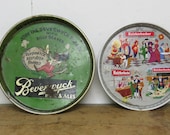 4 Vintage Beer Trays Beverwyck, Shaefer, Piels and Knickerbocker