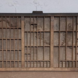 Antique Hamilton Printers Drawer Tray