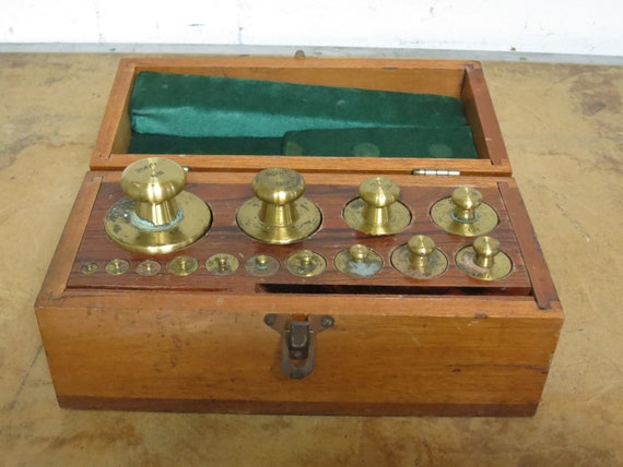 Vintage Brass Apothecary Scale Set Eimer and Amend - Etsy