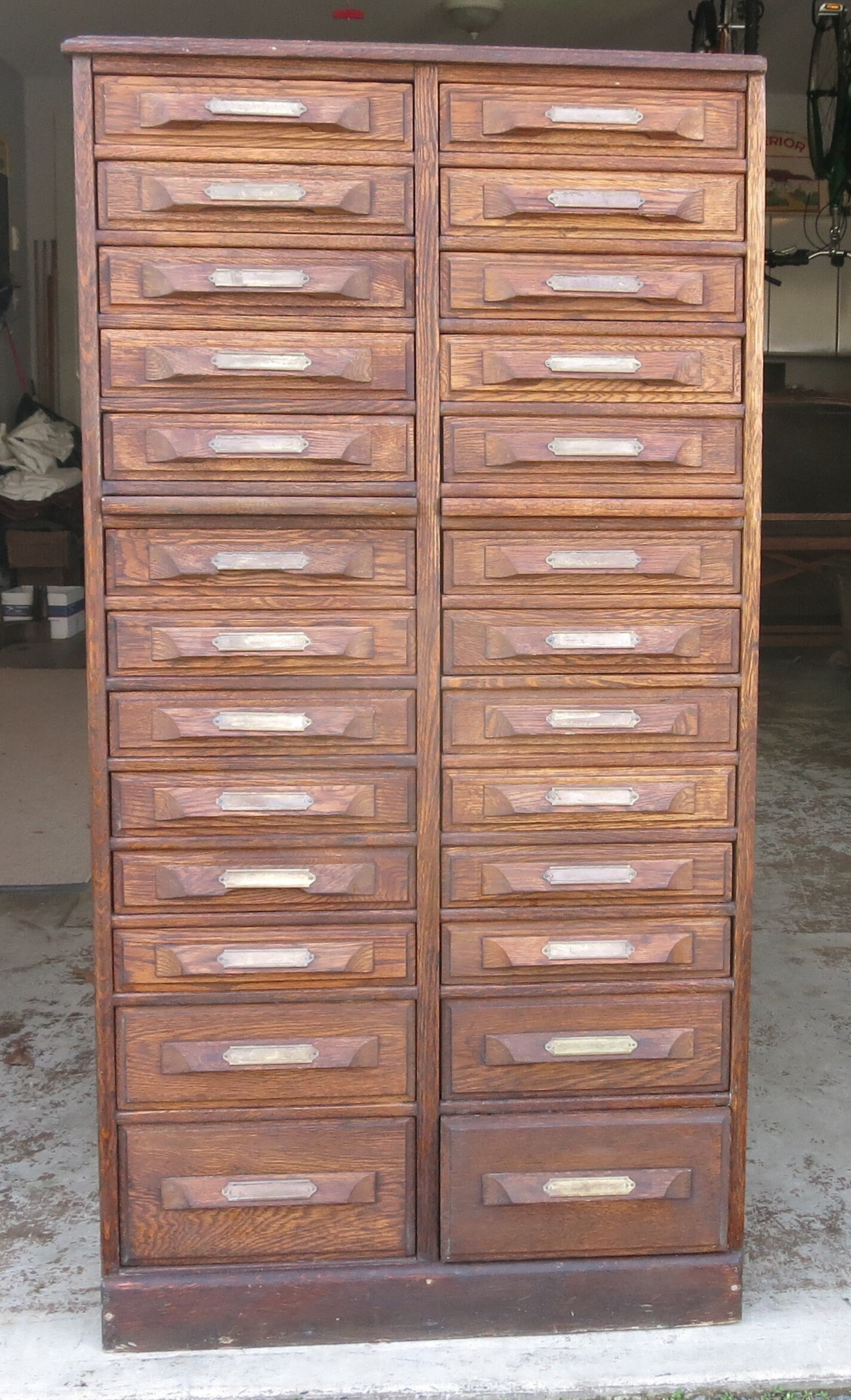 Furniture Home & Living Antique Oak 26 Drawer Hardware Store