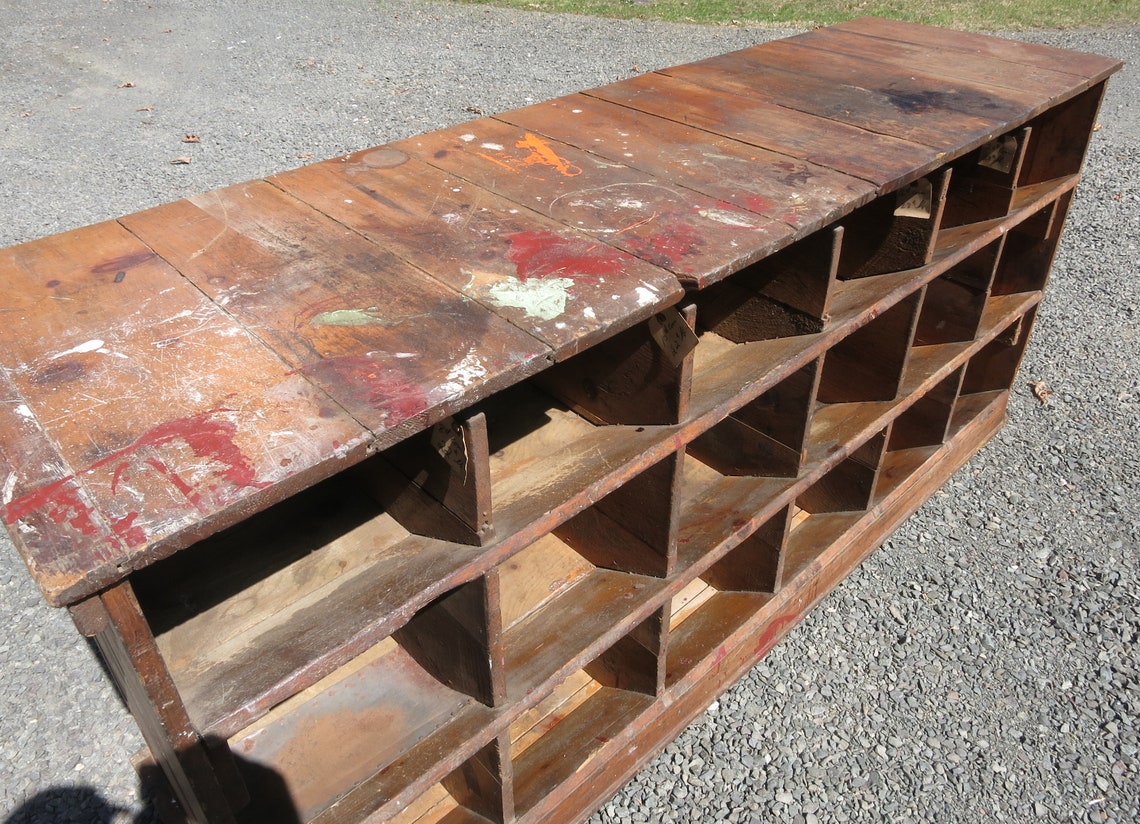 Antique Pine Hardware Store Nail Bin Cubby LOCAL PICKUP ONLY Etsy