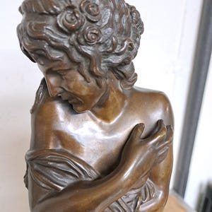 Bronze Figure of Woman 25&quot; High