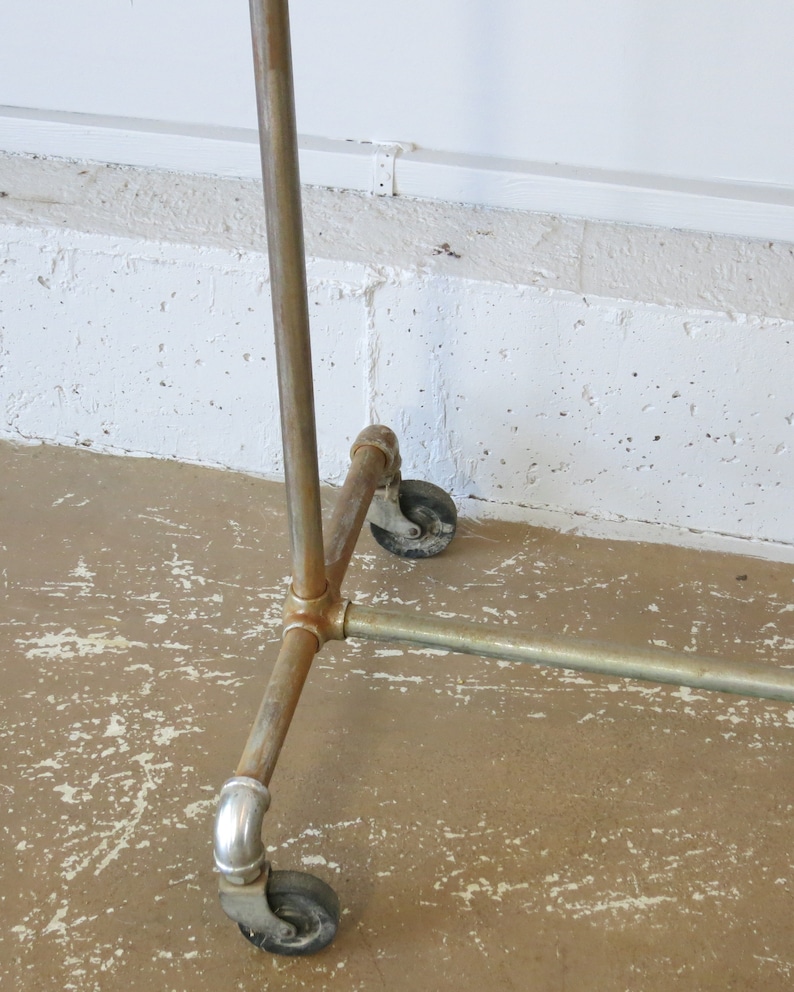 Vintage Rolling Garment Rack Clothes Rack Etsy