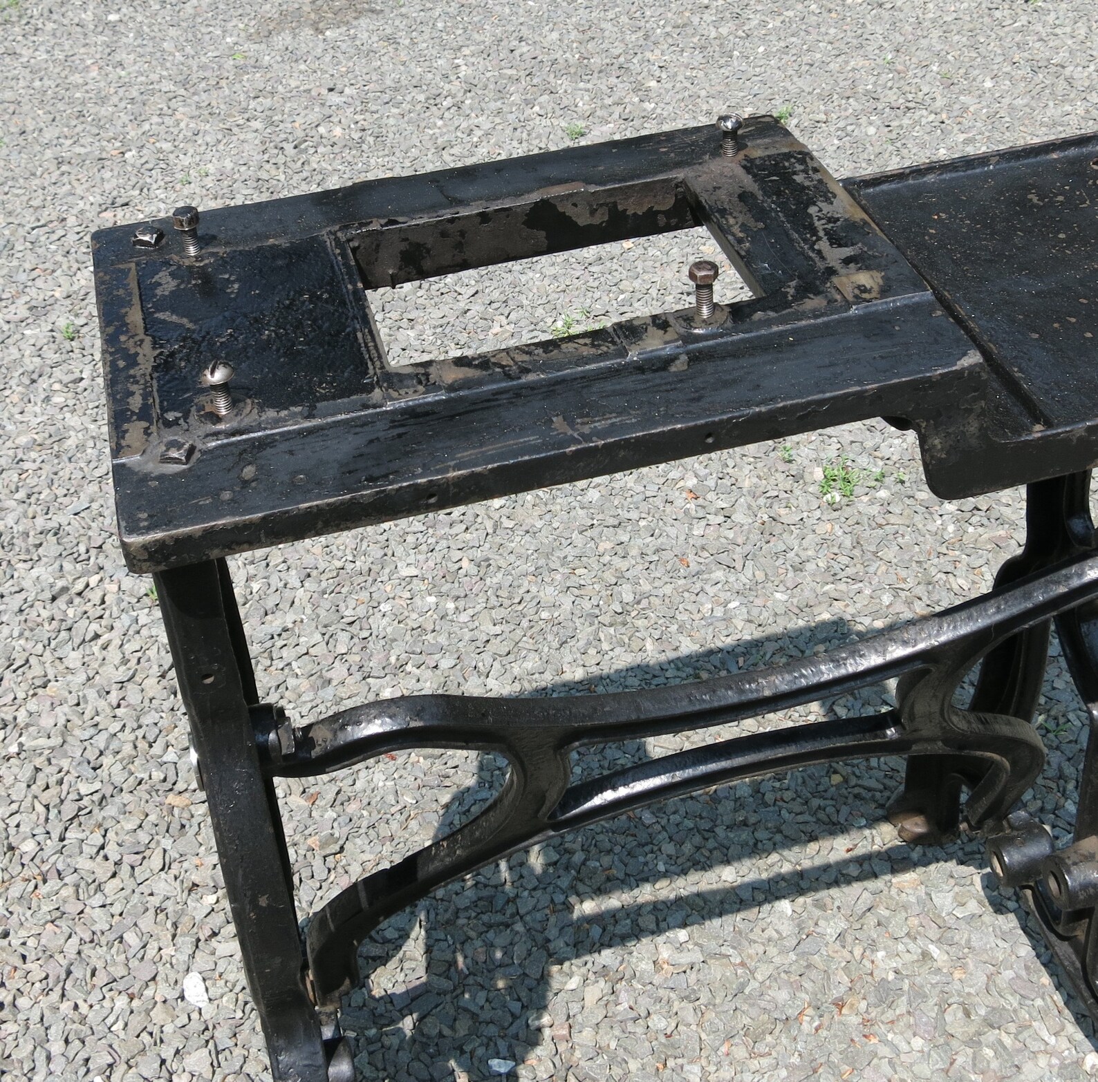 Vintage Cast Iron Machine Base Champion Shoe Manufacturing Co. Etsy