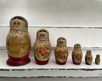 Matryoshka dolls , wooden figures