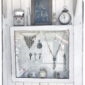 Placard mural, armoire, armoire à pharmacie, style shabby, vintage, shabby chic, style maison de campagne