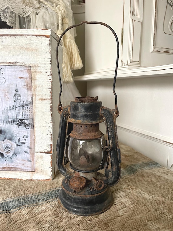 Antique Feuerhand 175 Superbaby Kerosene Lamp – With Rare Bicycle
