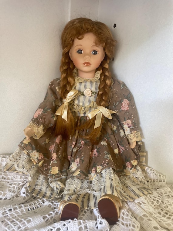 Puppe, Puppen, vintage, keramikpuppe,